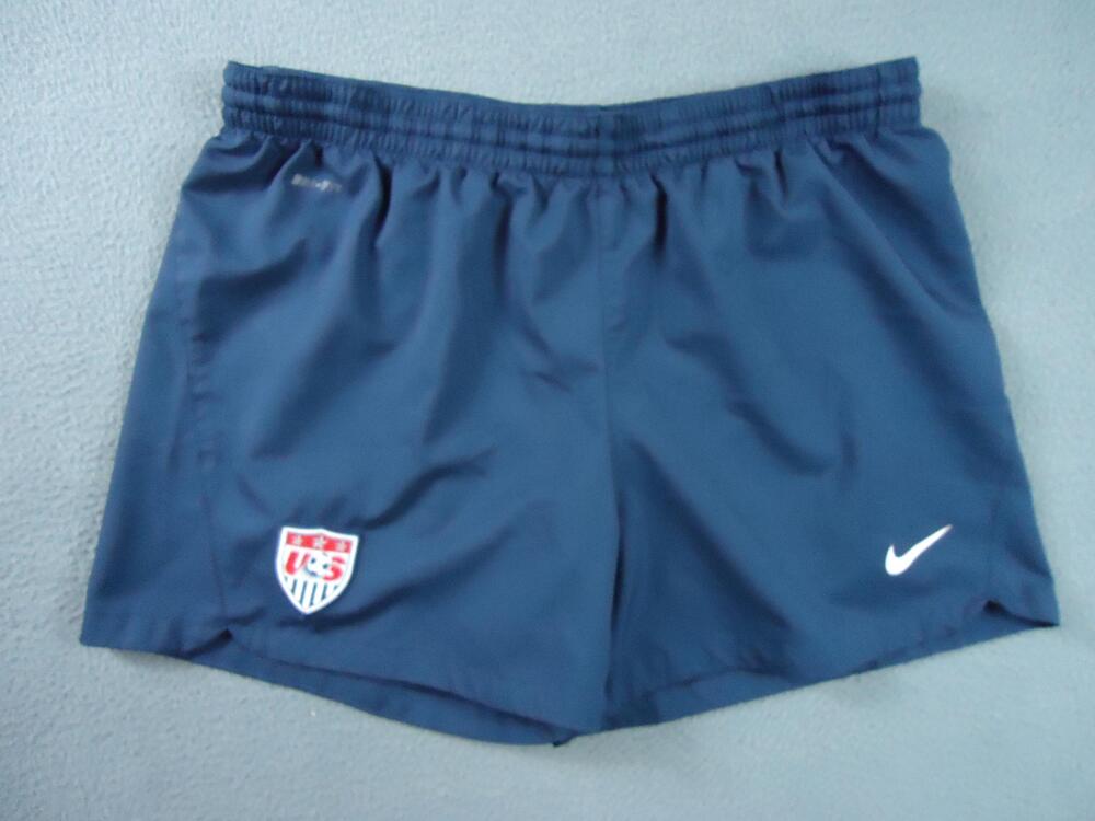 Nike Shorts Mens Large Navy USA Soccer Dri-FIT Polyester Elastic Waist Lined
